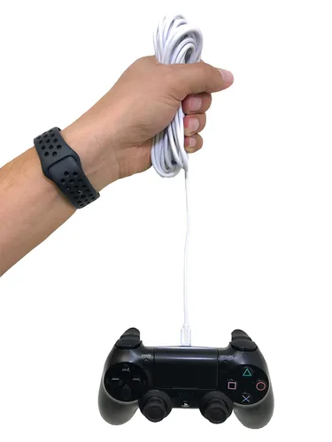 Vista 5 de Paquete de 2 cables de carga para controlador PS4 de 20 pies, cable de datos micro USB de alta velocidad para Playstation 4, PS4 Slim, controlador