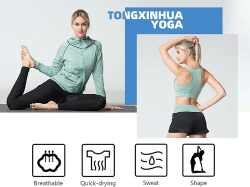 Vista 3 de Conjunto de 5 piezas de entrenamiento para mujer ropa deportiva de entrenamiento para hacer yoga baile fitness