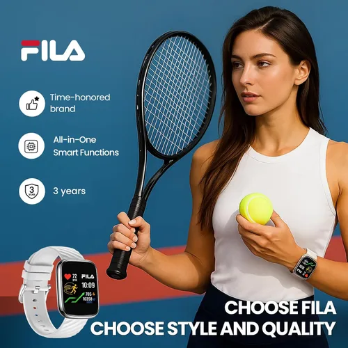 Vista 6 de Reloj inteligente FILA para hombres y mujeres (responder/hacer llamadas), reloj de fitness de 1.95" con monitor de frecuencia cardíaca/sueño
