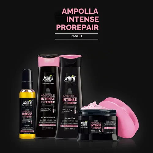 Vista 3 de Natural FORMULA Ampolla Intense Hair Mask With Restoring Oils Nutri, Fortalece e Hidrata Cabello Seco y Dañado - Mascarilla Sin parabenos ni SLS