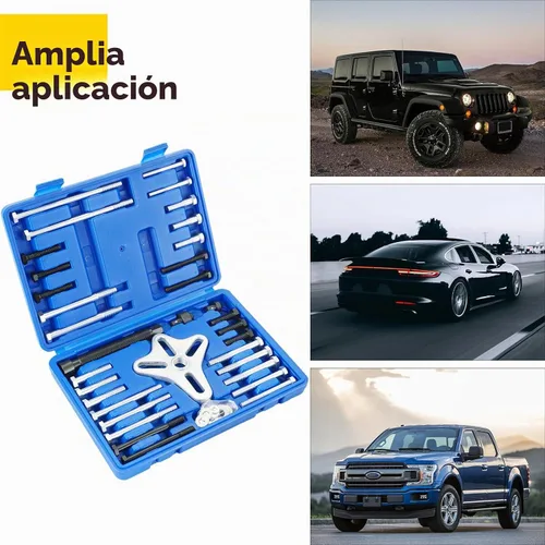 Vista 6 de Juego de extractores de equilibrador armónico de 46 piezas Azul
