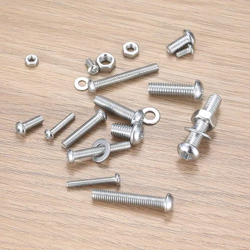 Vista 5 de Kit surtido de 1080 tornillos, pernos y tuercas, tornillos de cabeza