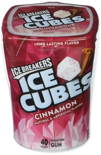 Vista 8 de ICE BREAKERS Ice Cubes - Botella de goma de mascar sin azúcar, 3.24 oz (40 piezas)