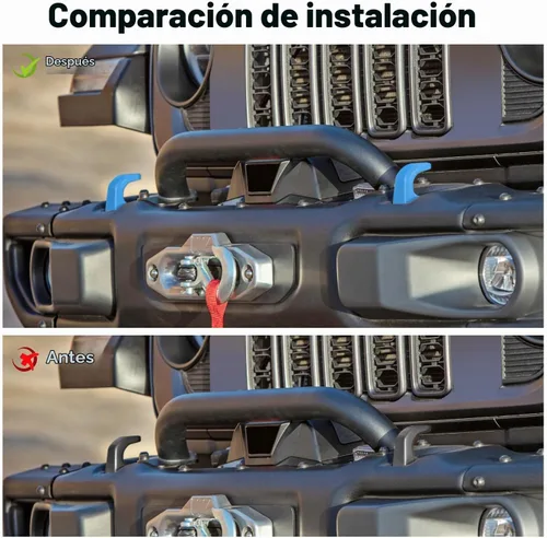 Vista 3 de JWWY Cubiertas de Gancho de Remolque para Parachoques Cubierta Protectora de Receptor de Enganche de Remolque Funda de Goma para Cabrestante (goma)