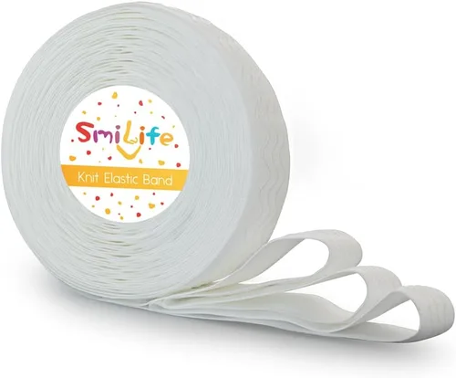 Vista 14 de SmiLife Banda Elástica de Agarre de Silicona para Coser, Beige, 1.05 Pulgadas x 12 Yardas