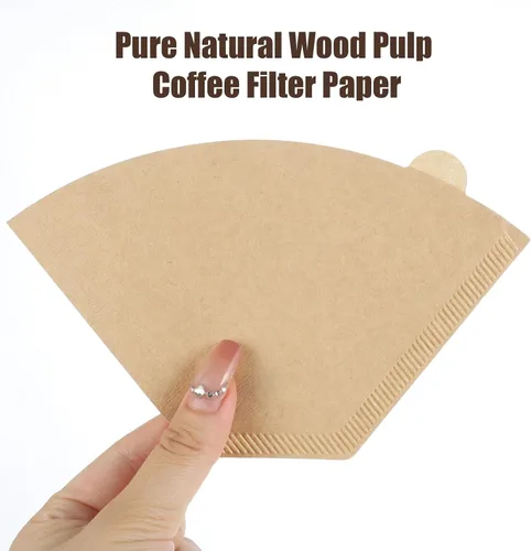 Vista 5 de 200 filtros de café #2, 2 filtros de café en cono natural sin blanquear, 2 filtros de cono de papel compatibles con cafetera, 100 unidades por caja