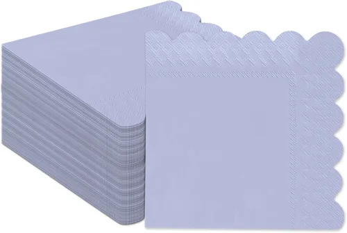 Vista 8 de qiqee 24 colores Morandi servilletas de cóctel 5x5 pulgadas, servilletas desechables para bebidas, boda, cena, fiesta de cumpleaños, diseño de ola