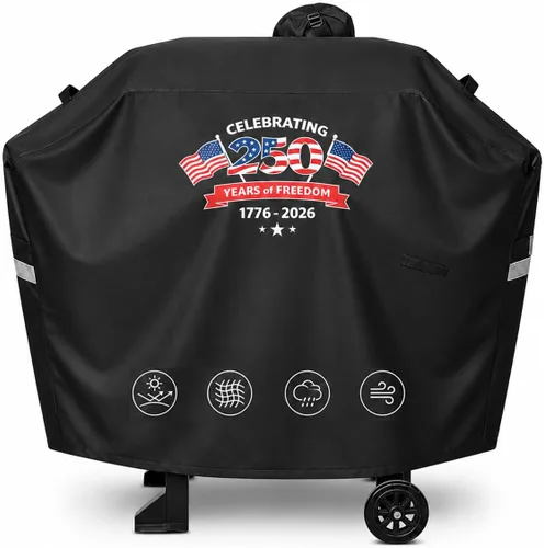 Vista 9 de Grisun Cubierta de patio para estufas Camp Chef de 3 quemadores, impermeable, antidecoloración, funda de estufa de 3 quemadores para PRO90, PRO90X