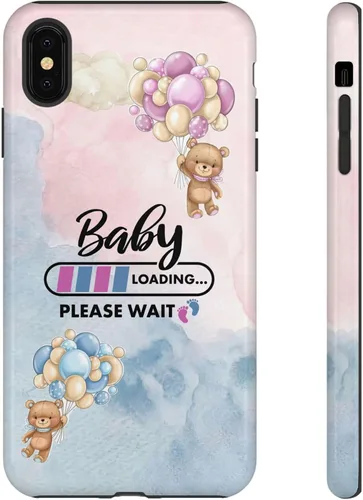 Vista 24 de Cute Baby Loading Phone Case for iPhone Models and Variants - Sweet Maternity Phone Cover for Pregnancy Reveal or Baby Shower