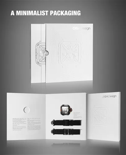 Vista 6 de CIGA Design Mechanical Automatic Watch X Series SUV Inspired Anti-Shock Design Sapphire Crystal Analog Skeleton Watches with Silicone and Nylon