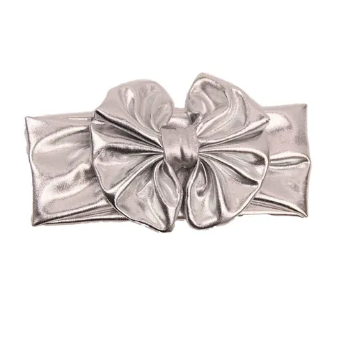 Vista 4 de BBTDIN Diadema turbante bronceadora para bebé BBG38 (2 unidades, dorado y plateado)