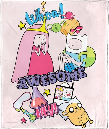 Vista 26 de Northwest Adventure Time - Manta de seda táctil, 50 x 60 pulgadas, Adventure Comic