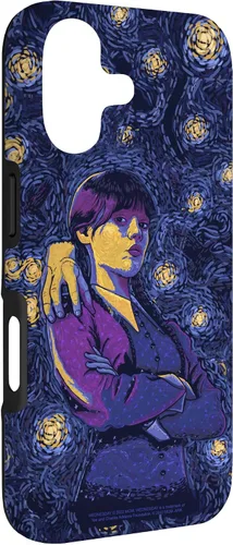 Vista 3 de Wednesday & Thing in Starry Night by Vincent Van Goth Case for iPhone 17