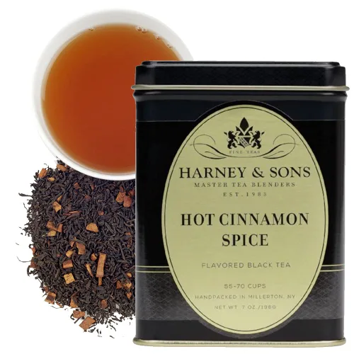 Vista 10 de Harney & Sons Té de Ceilán e India Lata de 4 onzas, té de hojas sueltas, también conocido como Orange Pekoe Mezcla de té negro Assam y Ceilán