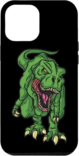 Vista 25 de iPhone 16 Green Dinosaur Illustration For Kids Cartoon Dino Case