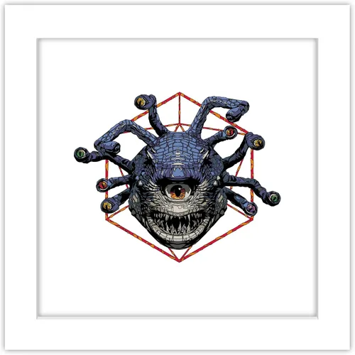 Vista 11 de Trends International Gallery Pops Dungeons & Dragons: Honor Among Thieves - Arte de pared de mosaico Beholder, versión enmarcada en negro, 12 x 12