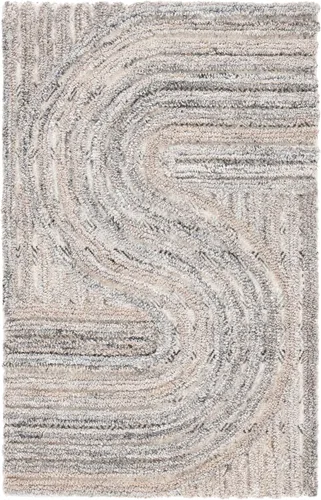 Vista 31 de SAFAVIEH South Hampton Collection - Alfombra decorativa, 2 x 3 pies, color beige, lana abstracta hecha a mano, ideal para zonas de alto tráfico