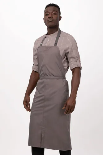 Vista 8 de Chef Works Brio Chef's Bib Delantal para hombre