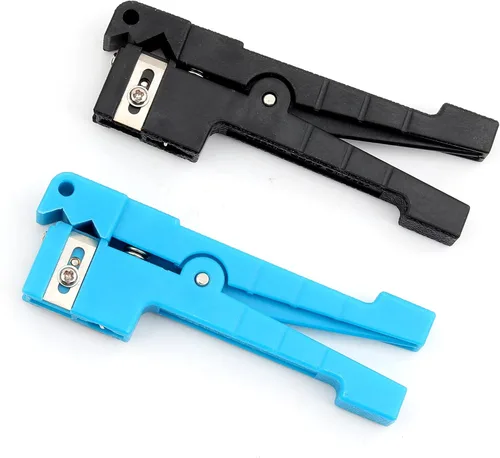 Vista 11 de Pelacables coaxiales 45-162 45-163 de fibra óptica pelacables tubo de haz transversal abierto y pelado cuchillo de carcasa suelta