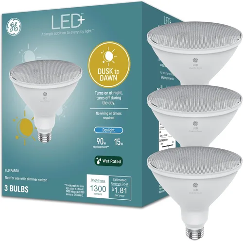 Vista 11 de GE General Electric LED+ del Anochecer al Amanecer Blanco Suave A21 (Paquete de 1)