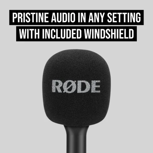 Vista 4 de RØDE Interview GO Adaptador de mano para micrófonos inalámbricos RØDE (negro)