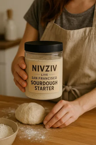 Vista 3 de Iniciador de masa madre de San Francisco de 200 años de antigüedad, auténtica cultura de levadura silvestre, aumento picante y confiable, iniciador