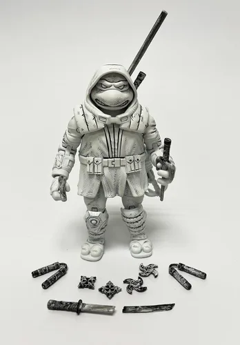 Vista 8 de PlayMates Teenage Mutant Ninja Turtles: The Last Ronin presenta una figura de acción exclusiva, multicolor