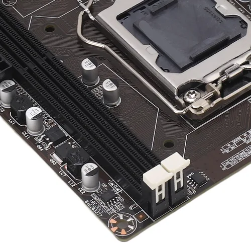 Vista 9 de Placa base compacta B75M M-ATX, soporte para Corei7, i5, i3 (LGA1155), DDR3x2, canal ALC6625.1, VGA, interfaz multimedia HD, PCI E1Xx1, pin COM x1