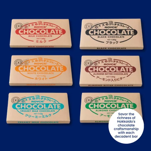 Vista 5 de ROYCE Bar Collection - Surtido de chocolates con una variedad de barras de chocolate Set de regalo de chocolate de lujo Barra de chocolate
