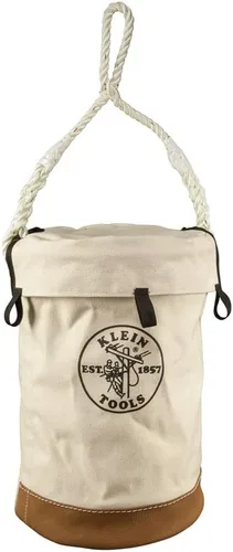 Vista 9 de Klein Tools 5104 bolsa de trabajo con puntos de conexión, de lona con fondo de piel.