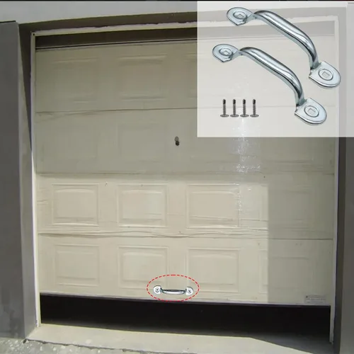 Vista 6 de Manija de elevación inferior de puerta de garaje para la mayoría de las manijas de puerta, tirador de puerta resistente para garaje al aire libre