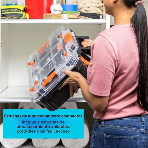 Vista 6 de BLACK+DECKER MATRIX - Kit de herramientas eléctricas de 20 V MAX, incluye taladro inalámbrico, 12 accesorios y estuche de almacenamiento