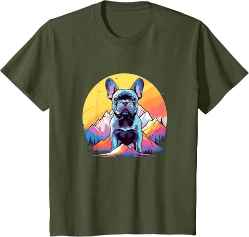 Vista 26 de French Bulldog Dog Men Women Kids T-Shirt Asphalt Grey