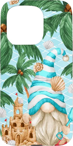 Vista 14 de Life is Better At The Beach for Summer Lover Funny Gnome Case for iPhone 17