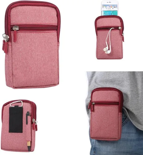 Vista 25 de Bolsa universal para teléfono celular, riñonera multiusos, para la cintura, para deportes al aire libre, funda para llevar teléfonos móviles
