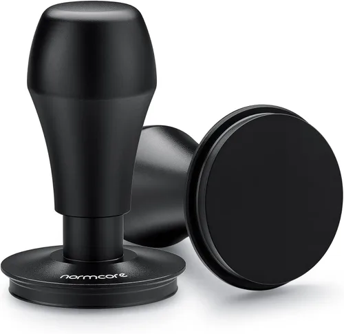 Vista 7 de Normcore 51mm Tamper para café, Tamper para Espresso, Tamper con carga de resorte V4 con revestimiento PVD de titanio, base plana, muelles