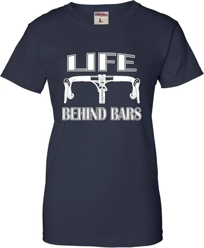Vista 11 de Go All Out Camiseta divertida de bicicleta para mujer Life Behind Bars