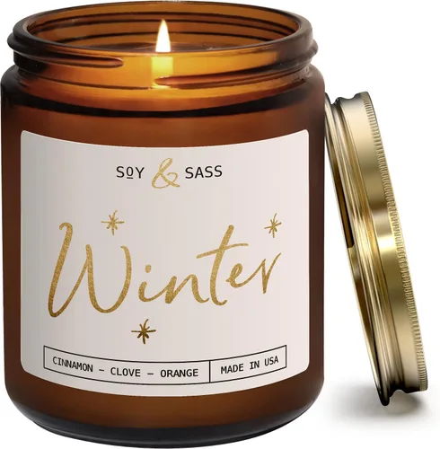 Vista 11 de Velas de Manzana y Canela, Vela de Manzana y Canela - 'Apple Cinnamon' Infundida con Aceites Esenciales I Velas de Soja Aromáticas Fuertes