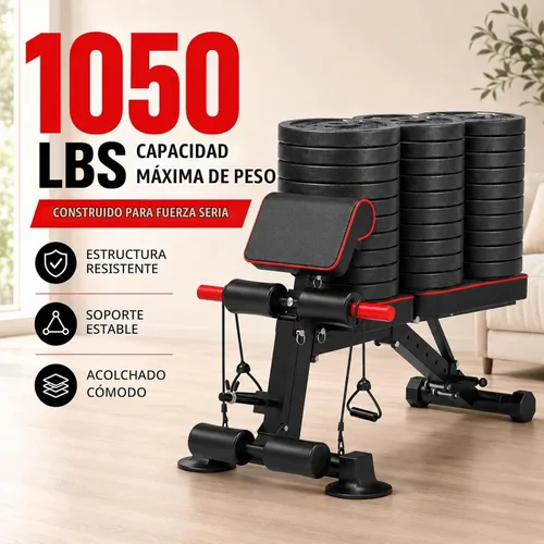 Vista 2 de K KiNGKANG Adjustable Weight Bench for Home Gym Full Body Strength Training