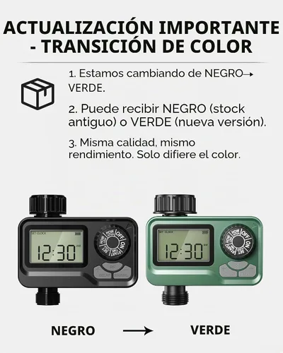 Vista 2 de BN LINK - Temporizador de agua para exteriores para manguera de jardín, temporizador programable de rociadores Hose Timer with Rain Delay, Manual
