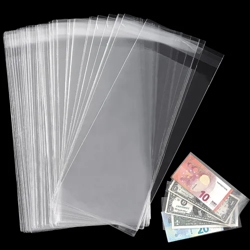 Vista 7 de Uncle Paul Soporte de dinero de papel transparente 17.5x7.5CM/6.9x2.9IN - Fundas para moneda Funda de dinero Material PP