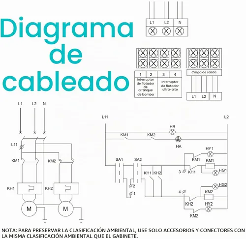 Vista 6 de Caja de control de bomba de pozo de 2 HP, monofásico de 220V, 2