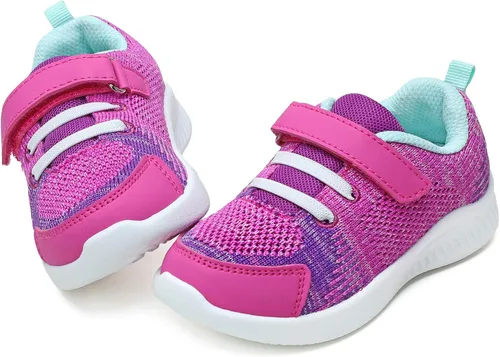 Vista 18 de nerteo Zapatos para Niños Pequeños/Niños Chicos y Niñas Zapatillas Deportivas para Correr/Caminar Todo negro
