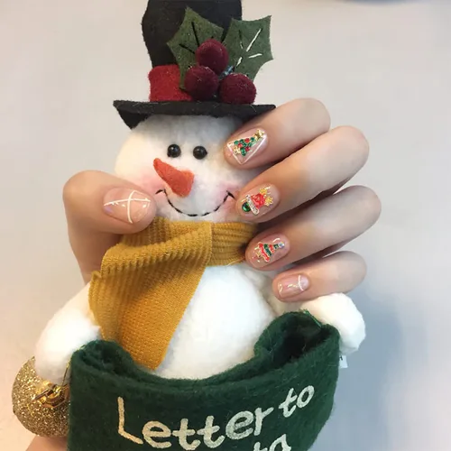 Vista 5 de 24 dijes de uñas de Navidad para uñas acrílicas, diamantes de imitación de uñas 3D, dijes de arte de uñas de diamante, dijes navideños para uñas
