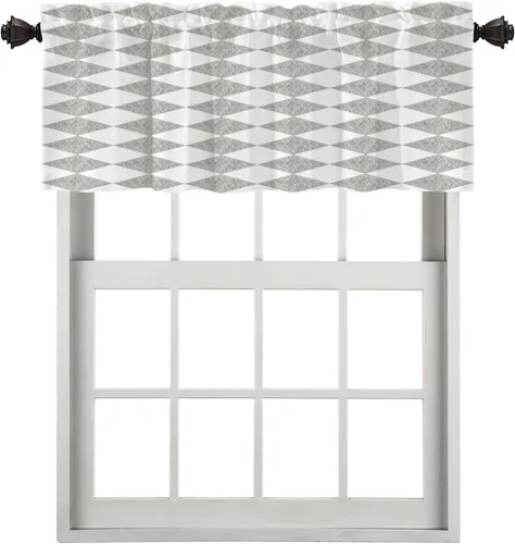 Vista 87 de Cortinas opacas de poliéster multicapa marrón con diseño de bosque natural, 2 unidades, 26 x 24 pulgadas