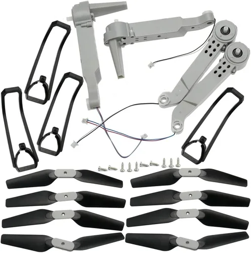 Vista 4 de FOLD Drone E525 LS-E525 E88 Teng1 Juego de piezas de repuesto compatibles con cuadricóptero RC incluyendo brazos, motor, hélice, tren de aterrizaje