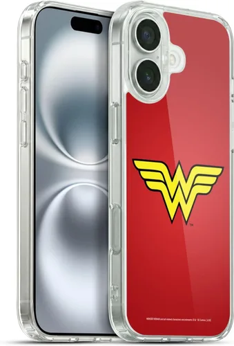 Vista 110 de Head Case Designs Funda de gel suave con licencia oficial de Wonder Woman DC Comics Classic Logos compatible con Apple iPhone 7 Plus/iPhone 8 Plus
