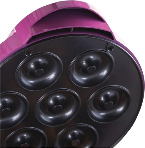 Vista 7 de Brentwood TS-250 Mini máquina para hacer donas, antiadherente, rosa