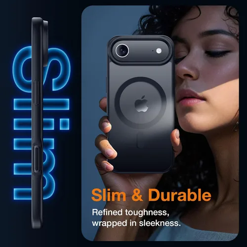 Vista 6 de Yriklso 3 en 1 Funda Magnética Fuerte para iPhone Air, 1X Protector de Pantalla + 1X Protector de Lente de Cámara, Cubierta Protectora a Prueba