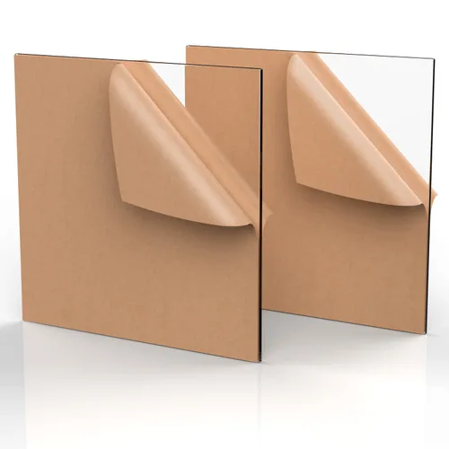 Vista 8 de INTELLIMADE, Hoja acrílica de plexiglás de 8 x 12 pulgadas, panel rectangular de 1/4 pulgadas de grosor, tablero de vidrio de plexiglás fundido
